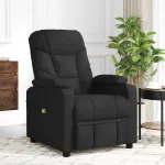 Fotoliu rabatabil, negru, material textil GartenMobel Dekor
