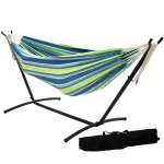Set hamac cu suport din otel inSPORTline Novelstalk pentru gradina