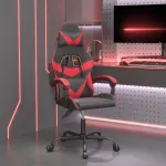 Scaun de gaming pivotant, negru și roșu, piele ecologică GartenMobel Dekor