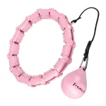 Cerc hula hoop cu greutate HMS HHW02, reglabil, 43 cm, negru