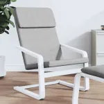 Scaun de relaxare, gri deschis, material textil GartenMobel Dekor
