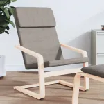 Scaun de relaxare, gri taupe, material textil GartenMobel Dekor