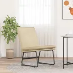 Scaun de relaxare, crem, 52x75x76 cm, material textil GartenMobel Dekor