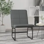 Scaun de relaxare, gri, 54x75x76 cm, piele artificială GartenMobel Dekor