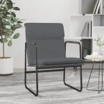 Scaun de relaxare, gri, 55x64x80 cm, piele artificială GartenMobel Dekor