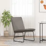 Scaun de relaxare, gri închis, 52x75x76 cm, material textil GartenMobel Dekor