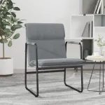 Scaun de relaxare, gri închis, 55x64x80 cm, material textil GartenMobel Dekor