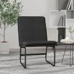 Scaun de relaxare, negru, 54x75x76 cm, piele artificială GartenMobel Dekor