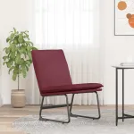 Scaun de relaxare, roșu vin, 52x75x76 cm, material textil GartenMobel Dekor