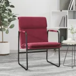 Scaun de relaxare, roșu vin, 55x64x80 cm, material textil GartenMobel Dekor