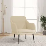 Fotoliu, crem, 63x76x80 cm, textil GartenMobel Dekor