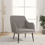 Fotoliu, gri taupe, 63x76x80 cm, textil GartenMobel Dekor
