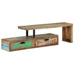 Comodă TV (118-200) x 30 x 40 cm, lemn masiv recuperat GartenMobel Dekor