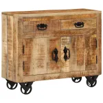 Dulap, 80x30x65 cm, lemn masiv de mango brut GartenMobel Dekor
