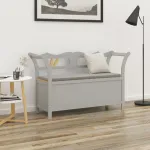 Bancă, gri, 107x45x75,5 cm, lemn masiv de brad GartenMobel Dekor