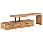 Comodă TV (118-200) x 30 x 40 cm, lemn masiv de acacia GartenMobel Dekor