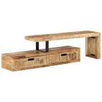 Comodă TV (118-200) x 30 x 40 cm, lemn masiv de mango GartenMobel Dekor