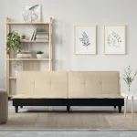Canapea extensibilă, crem, material textil GartenMobel Dekor