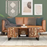Măsuță de cafea 100x54x40 cm lemn masiv reciclat/lemn prelucrat GartenMobel Dekor