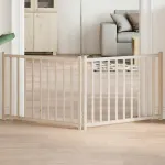 Poartă pentru câini pliabilă, 2 panouri, 160 cm, lemn de brad GartenMobel Dekor