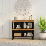 Dulap lateral, 85x33x75 cm, lemn masiv de mango GartenMobel Dekor