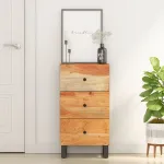 Servantă cu 3 sertare, 40x33,5x75 cm, lemn masiv de acacia GartenMobel Dekor