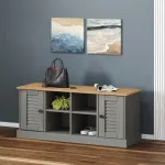 Bancă de pantofi VIGO, gri, 106x35x45 cm, lemn masiv de pin GartenMobel Dekor
