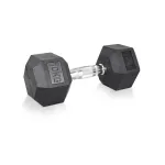 Gantera hexagonală inSPORTline Hexclusive 10 kg, cauciucată