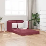 Canapea extensibilă 2 în 1, bordo, 112x174x55 cm, textil GartenMobel Dekor