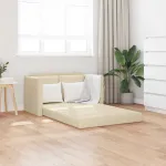 Canapea extensibilă 2 în 1, crem, 112x174x55 cm, textil GartenMobel Dekor