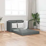 Canapea extensibilă 2 în 1, gri închis, 112x174x55 cm, textil GartenMobel Dekor