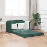 Canapea extensibilă de podea 2 în 1, verde închis, 122x204x55cm GartenMobel Dekor