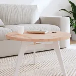 Blat de masă rotund, Ø70x2,5 cm, lemn masiv de fag GartenMobel Dekor