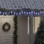 Lumină de Crăciun tip țurțuri, 200 LED-uri, alb rece, 20 m, acril PVC GartenMobel Dekor