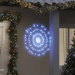 Lumini stelare de Crăciun 140 LED-uri, 4 buc., alb rece, 17 cm GartenMobel Dekor