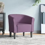 Fotoliu tip cuvă, violet, material textil GartenMobel Dekor
