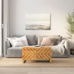 Măsuță de cafea, maro și negru, 80x50x40 cm, lemn masiv mango GartenMobel Dekor