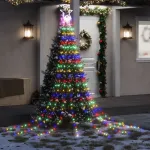 Instalație brad de Crăciun 320 LED-uri, multicolor, 375 cm GartenMobel Dekor