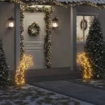 Decorațiune meteorit cu lumini de Crăciun/țăruși 115 LED 89 cm GartenMobel Dekor