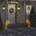 Decorațiune meteorit cu lumini de Crăciun/țăruși 80 LED 62 cm GartenMobel Dekor