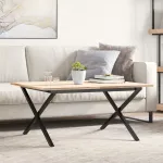 Picioare Măsuță de cafea X-Frame 70x60x43 cm Oţel GartenMobel Dekor