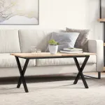 Picioare Măsuță de cafea X-Frame 90x30x43 cm Oţel GartenMobel Dekor