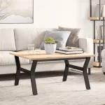 Picioare Măsuță de cafea Y-Frame 80x70x43 cm Oţel GartenMobel Dekor