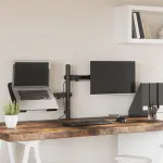Suport de perete pentru monitor VESA 75/100 mm, negru, oțel GartenMobel Dekor