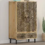 Dulap înalt, 60x33x100 cm, lemn masiv de mango   GartenMobel Dekor