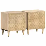 Noptiere, 2 buc., 40x33x46 cm, lemn masiv de acacia GartenMobel Dekor