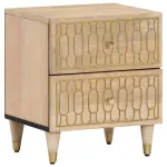 Noptiere, 2 buc., 40x33x46 cm, lemn masiv de acacia GartenMobel Dekor