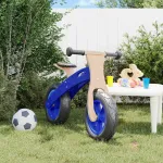 Bicicletă echilibru de copii, cauciucuri pneumatice, albastru GartenMobel Dekor