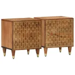 Noptiere, 2 buc., 40x33x46 cm, lemn masiv de acacia GartenMobel Dekor
