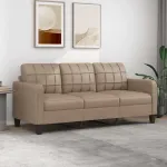 Canapea cu 3 locuri, cappuccino, 180 cm, piele ecologică GartenMobel Dekor